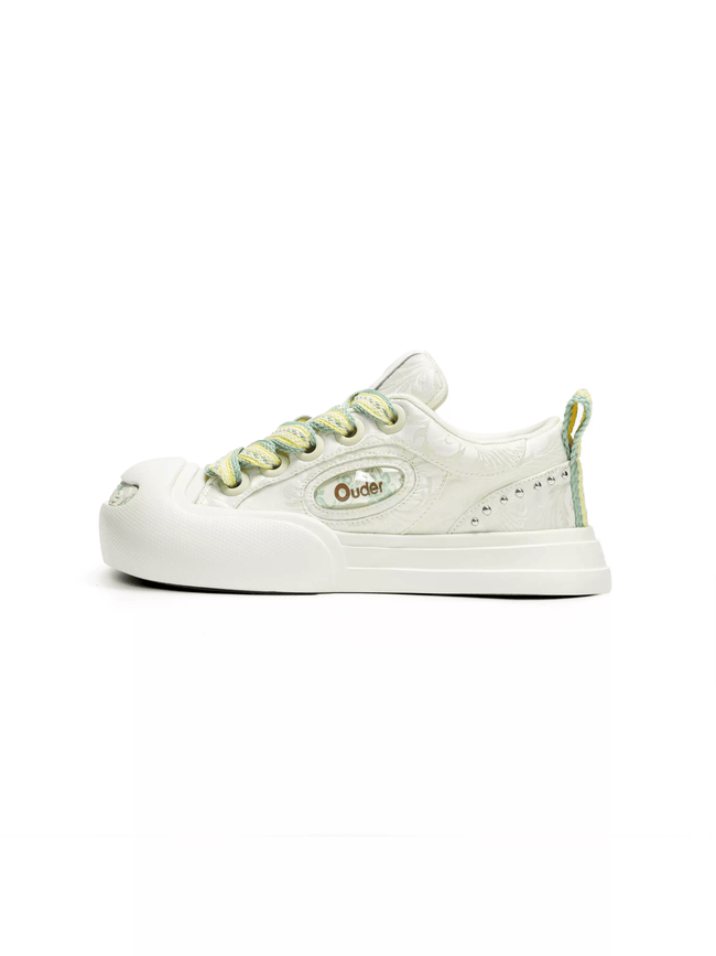 OUDER Smiler Canvas White Silk Jacquard - COPPING THREADS - Ouder Hover Image