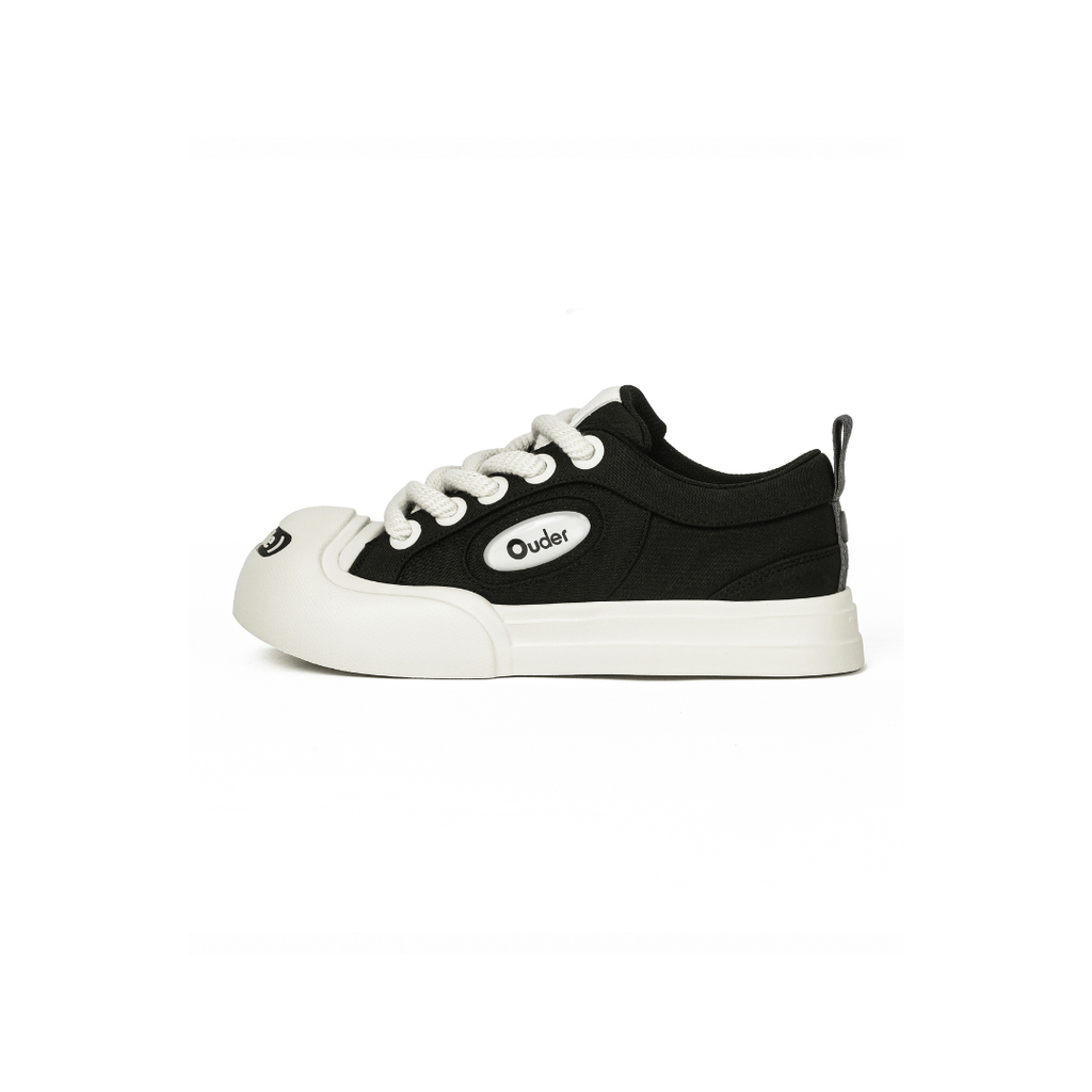 OUDER Smiler Classic Canvas Black/White - COPPING THREADS - Ouder