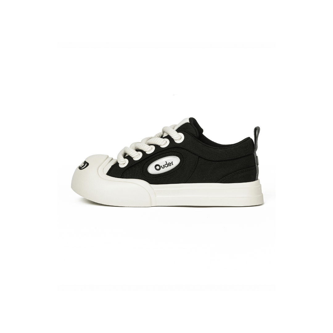 OUDER Smiler Classic Canvas Black/White - COPPING THREADS - Ouder