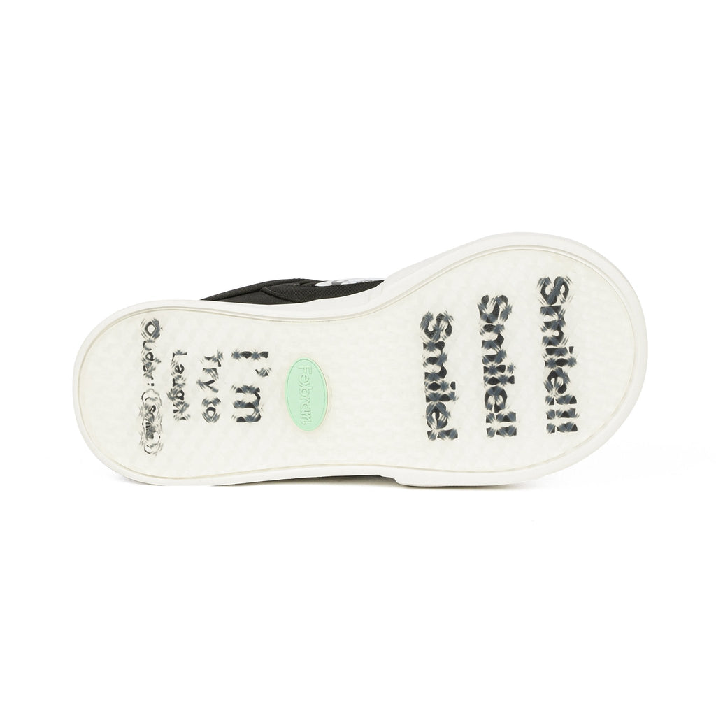 OUDER Smiler Classic Canvas Black/White - COPPING THREADS - Ouder