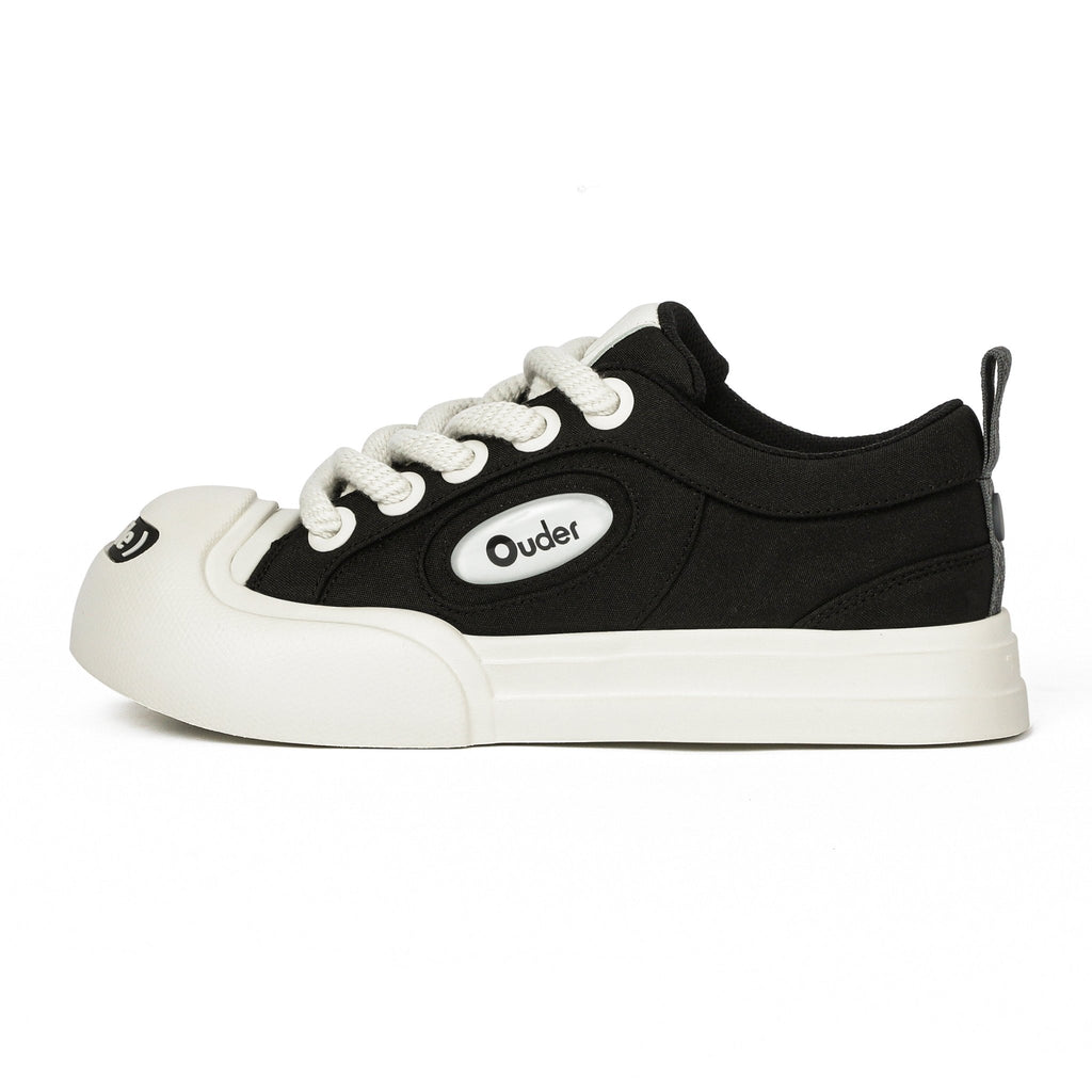 OUDER Smiler Classic Canvas Black/White - COPPING THREADS - Ouder