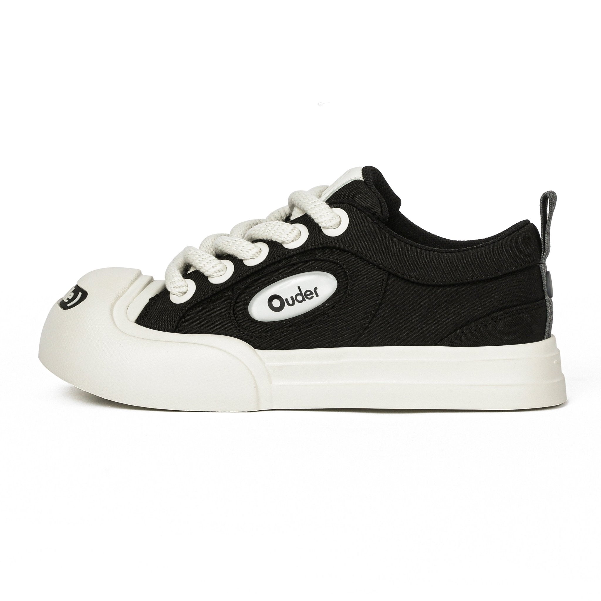 OUDER Smiler Classic Canvas Black/White - COPPING THREADS - Ouder