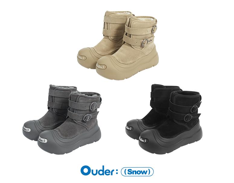 OUDER Smiler Snow Boots Khaki - COPPING THREADS - Ouder