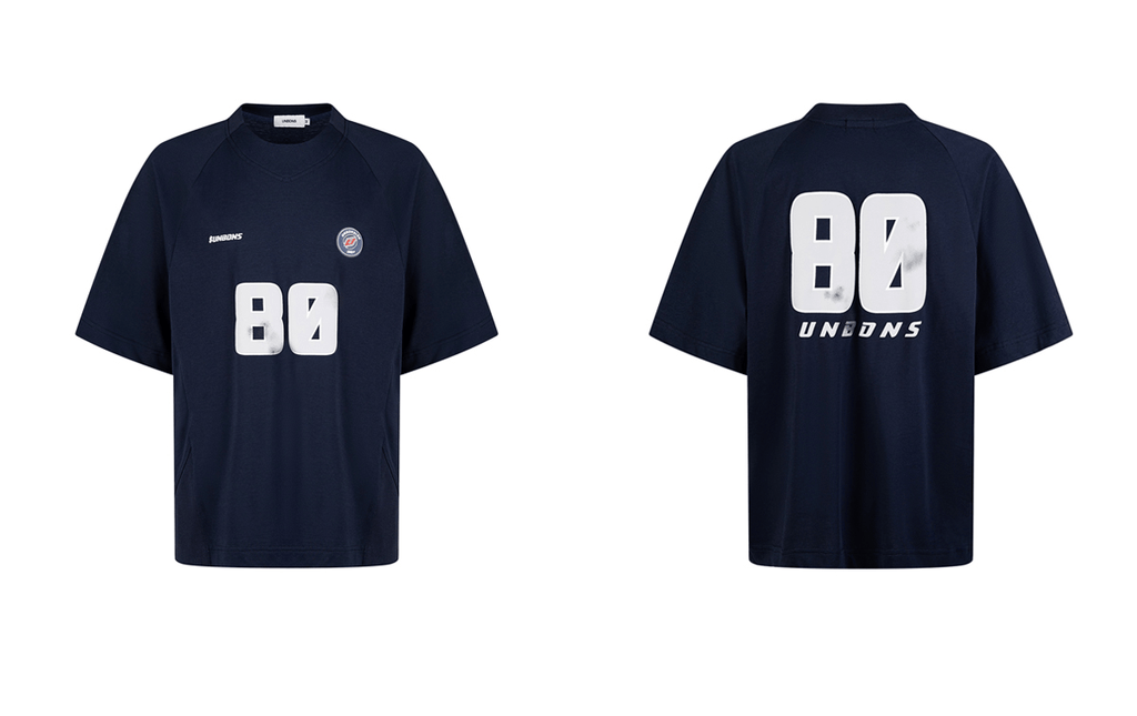 Oversized 80 Print Retro Jersey Tee - COPPING THREADS - CT Select