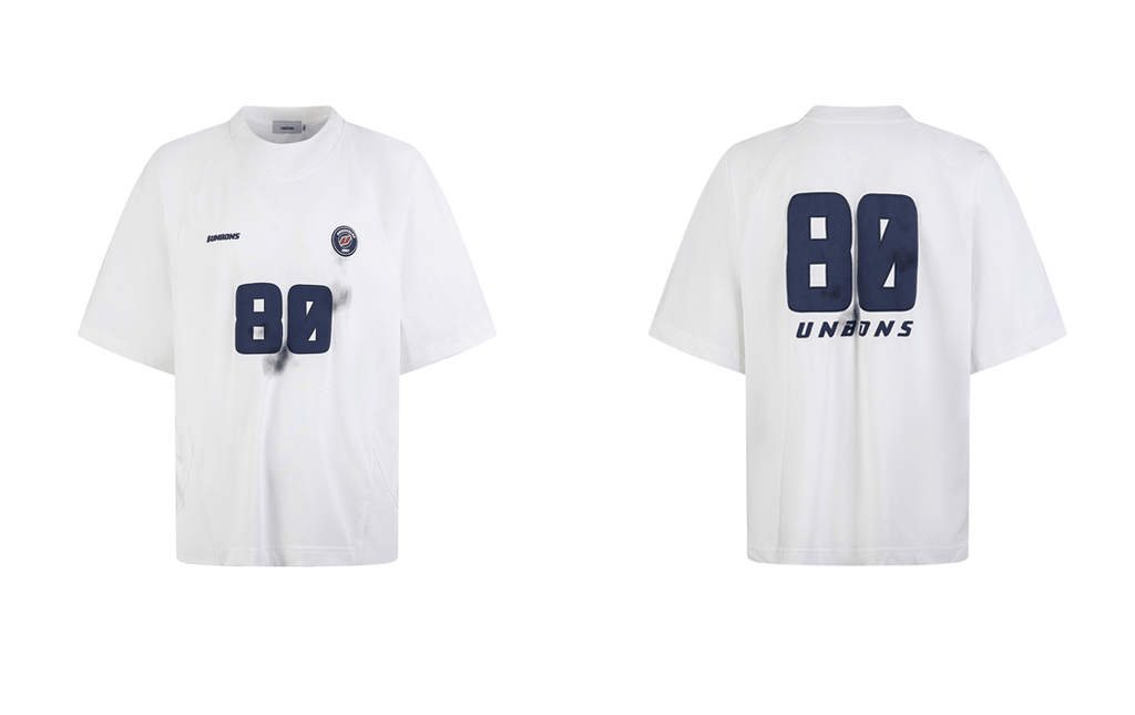 Oversized 80 Print Retro Jersey Tee - COPPING THREADS - CT Select