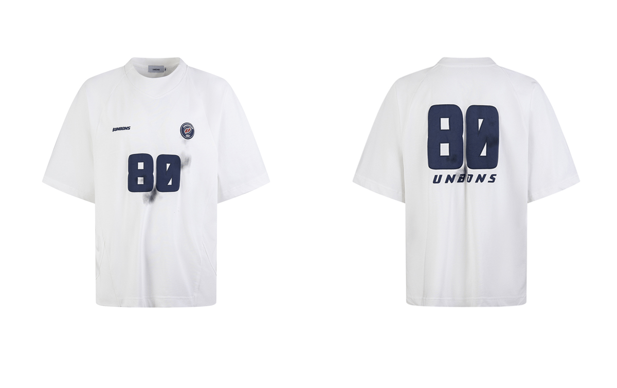 Oversized 80 Print Retro Jersey Tee - COPPING THREADS - CT Select