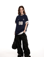 Oversized 80 Print Retro Jersey Tee - COPPING THREADS - CT Select