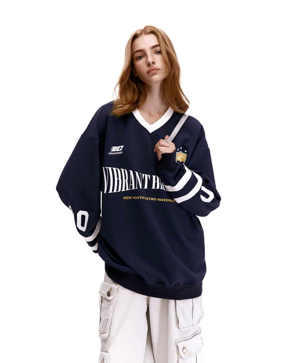 Oversized Blokette Glick Athletic Jersey Shirt - COPPING THREADS - CHICISLAND