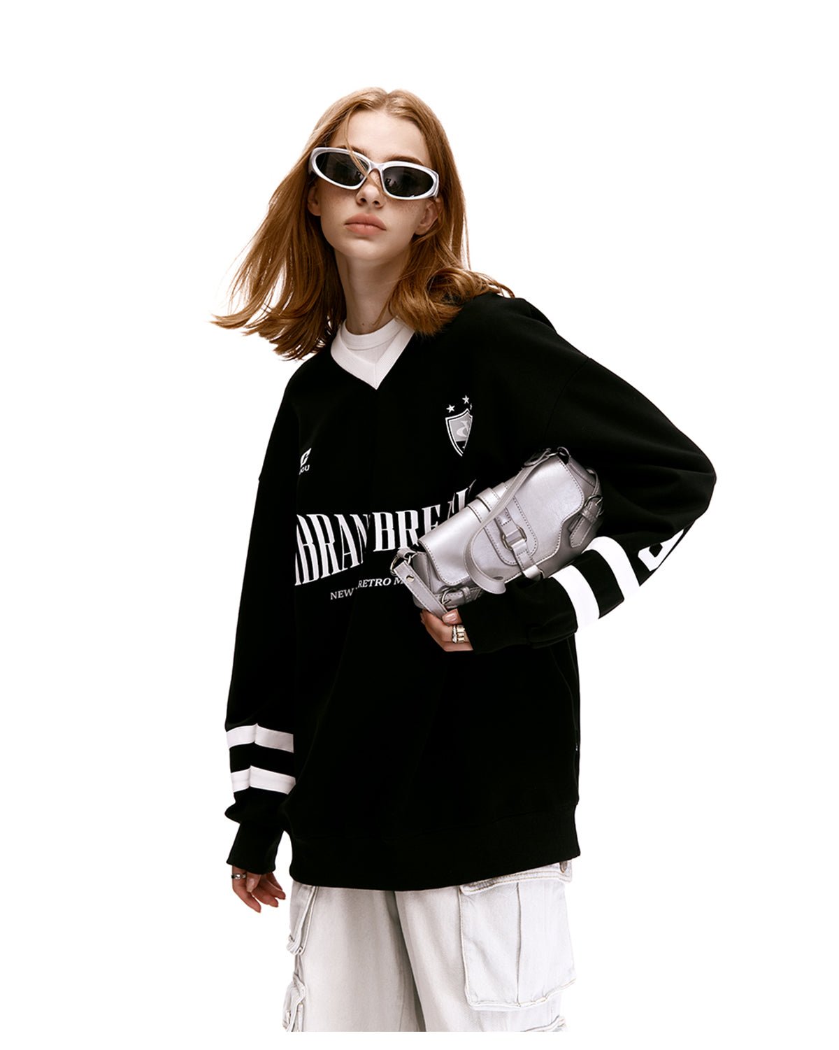 Oversized Blokette Glick Athletic Jersey Shirt - COPPING THREADS - CHICISLAND