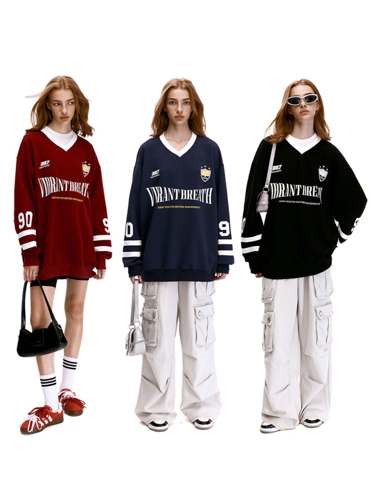 Oversized Blokette Glick Athletic Jersey Shirt - COPPING THREADS - CHICISLAND