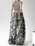 Oversized Camo Wide‑Leg Cargo Pants - COPPING THREADS - CT Select