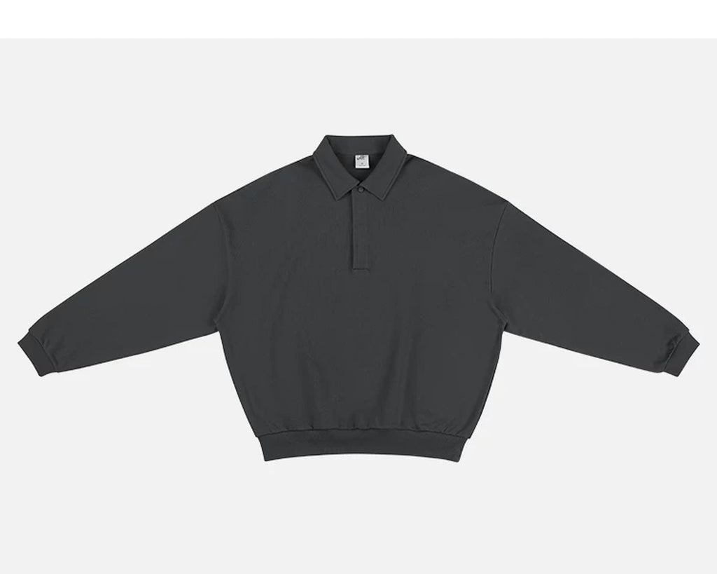 Oversized Collared Sweatshirt - COPPING THREADS - IDLT