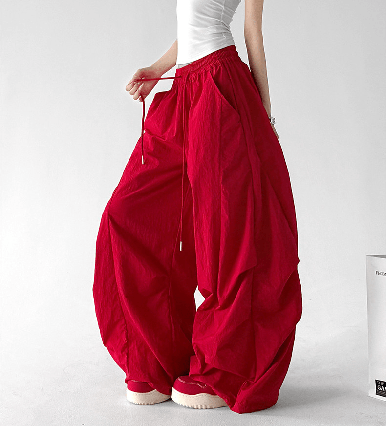 Oversized Curved Parachute Pants - CT201 - COPPING THREADS - CT Select
