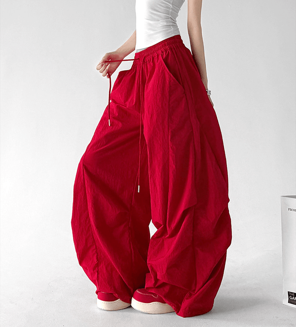 Oversized Curved Parachute Pants - CT201 - COPPING THREADS - CT Select