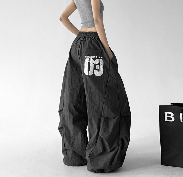 Oversized Curved Parachute Pants - CT201 - COPPING THREADS - CT Select