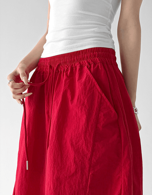 Oversized Curved Parachute Pants - CT201 - COPPING THREADS - CT Select