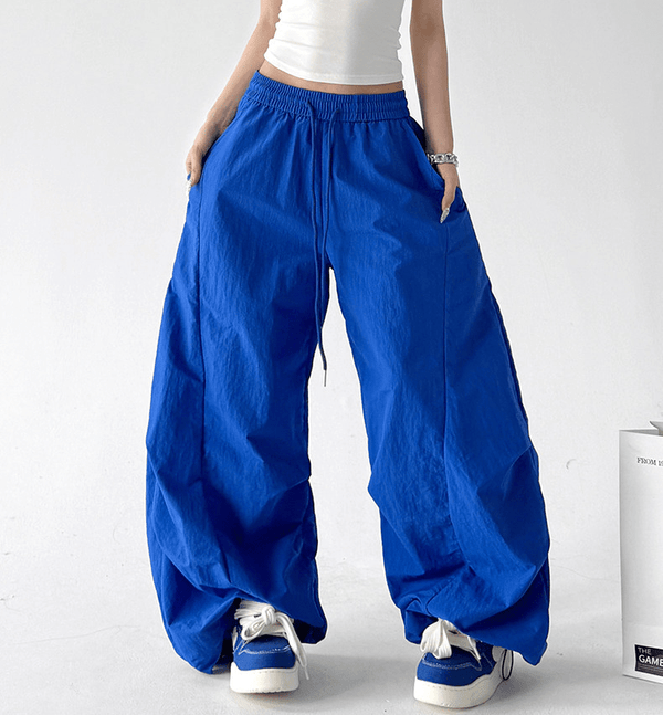 Oversized Curved Parachute Pants - CT201 - COPPING THREADS - CT Select