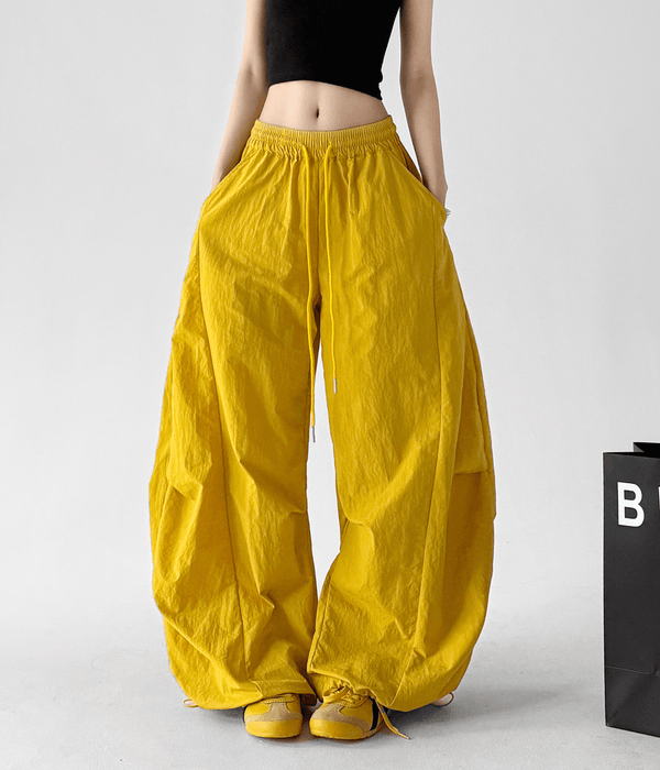 Oversized Curved Parachute Pants - CT201 - COPPING THREADS - CT Select