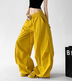 Oversized Curved Parachute Pants - CT201 - COPPING THREADS - CT Select