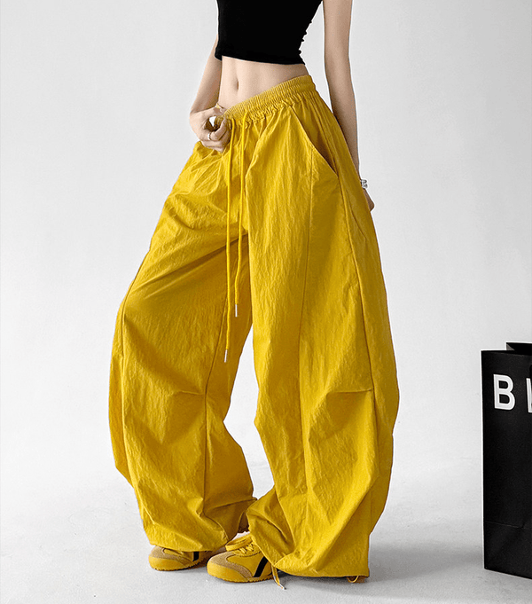 Oversized Curved Parachute Pants - CT201 - COPPING THREADS - CT Select