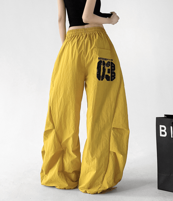 Oversized Curved Parachute Pants - CT201 - COPPING THREADS - CT Select