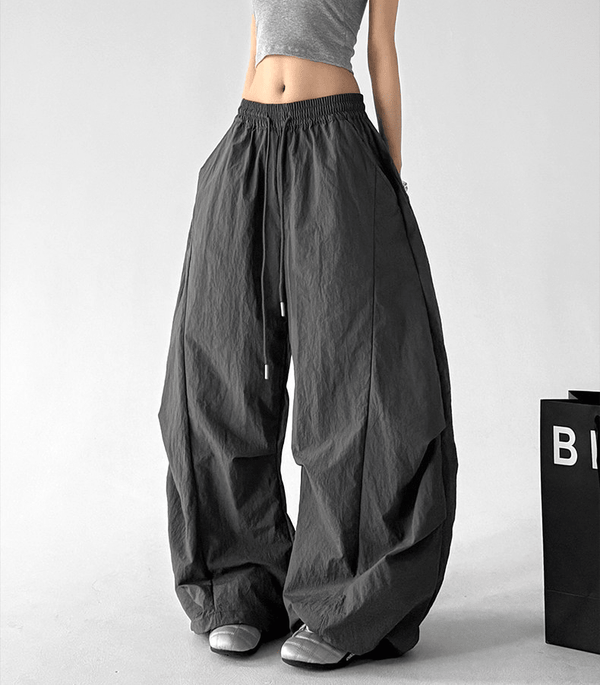 Oversized Curved Parachute Pants - CT201 - COPPING THREADS - CT Select