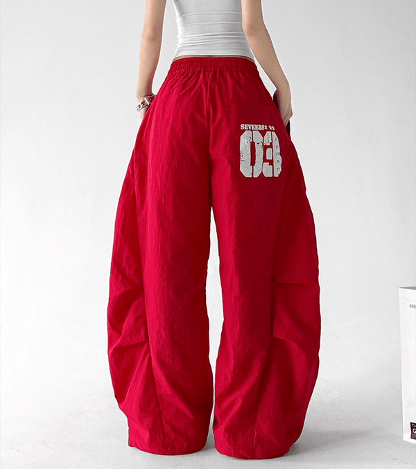 Oversized Curved Parachute Pants - CT201 - COPPING THREADS - CT Select