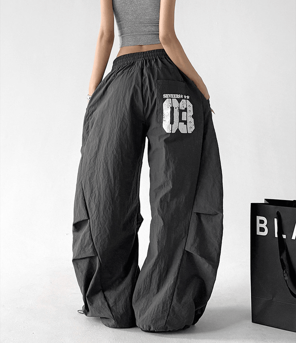 Oversized Curved Parachute Pants - CT201 - COPPING THREADS - CT Select
