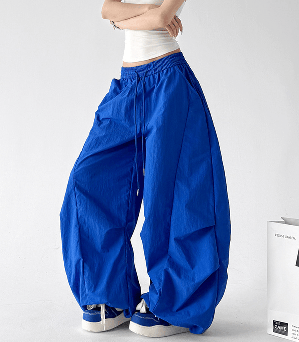 Oversized Curved Parachute Pants - CT201 - COPPING THREADS - CT Select