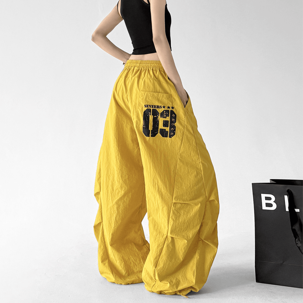 Oversized Curved Parachute Pants - CT201 - COPPING THREADS - CT Select