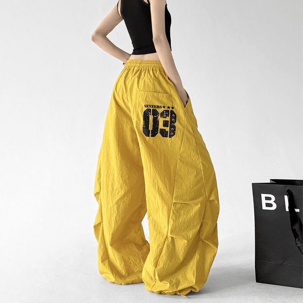 Oversized Curved Parachute Pants - CT201 - COPPING THREADS - CT Select