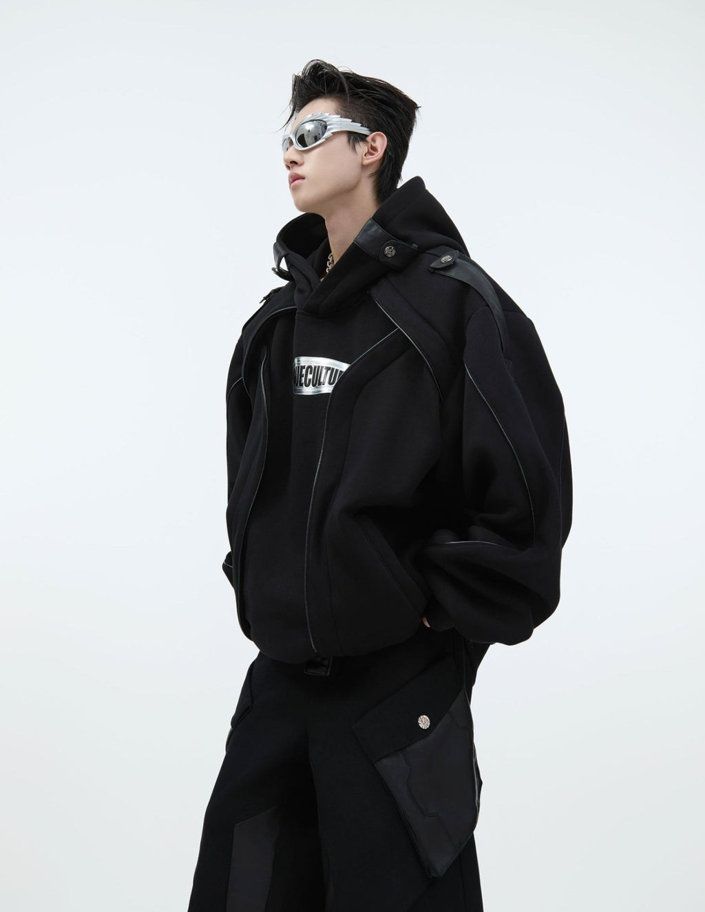 Oversized Deconstructed Fleece - Lined Hoodie - COPPING THREADS - ArguE CulturE