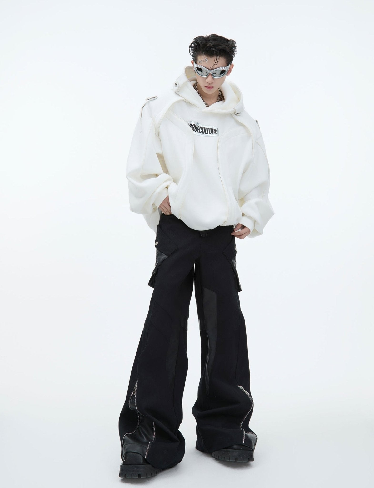 Oversized Deconstructed Fleece - Lined Hoodie - COPPING THREADS - ArguE CulturE