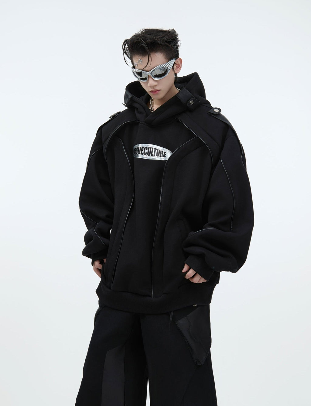 Oversized Deconstructed Fleece - Lined Hoodie - COPPING THREADS - ArguE CulturE