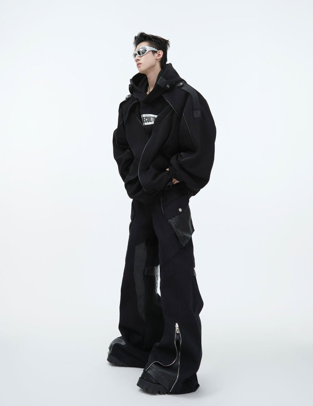 Oversized Deconstructed Fleece - Lined Hoodie - COPPING THREADS - ArguE CulturE