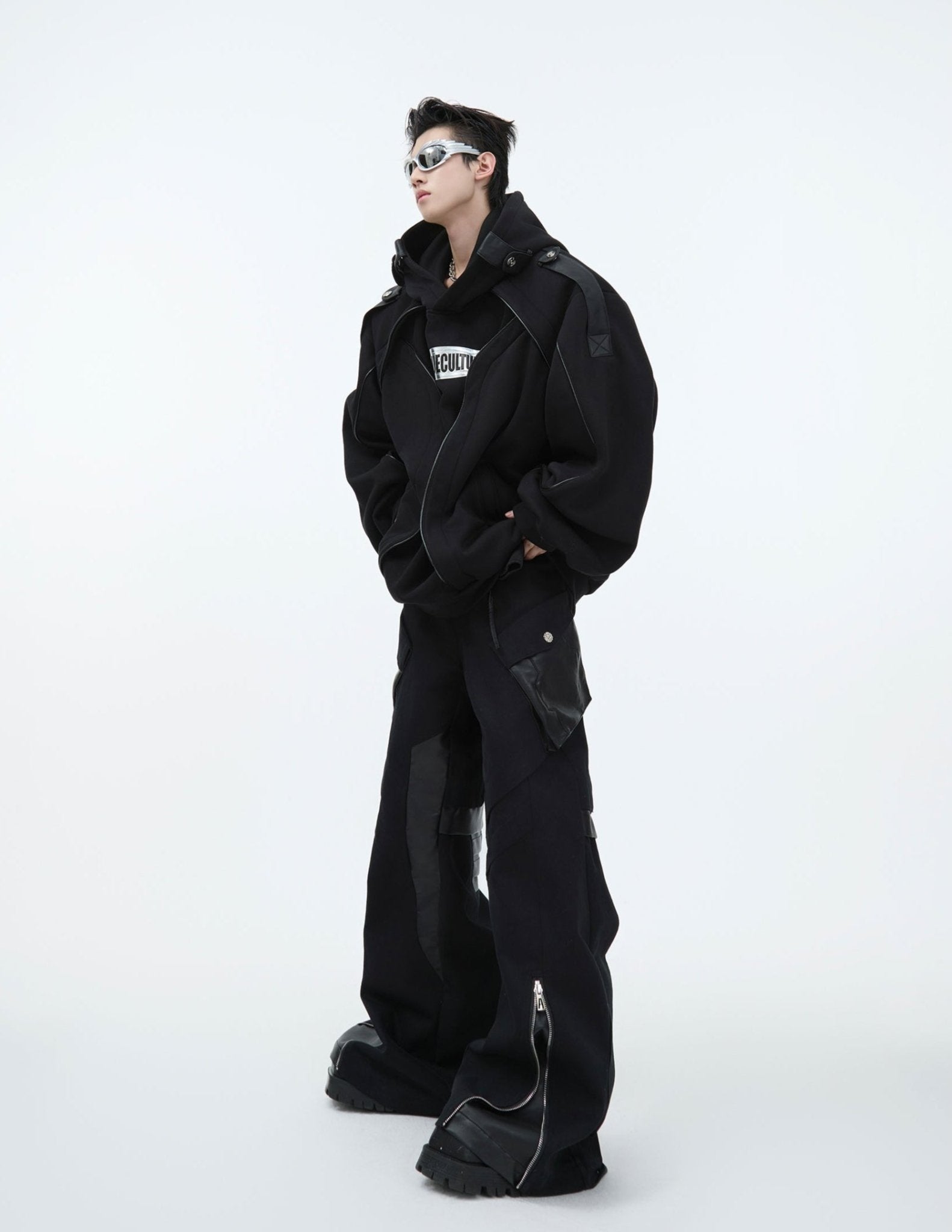 Oversized Deconstructed Fleece - Lined Hoodie - COPPING THREADS - ArguE CulturE