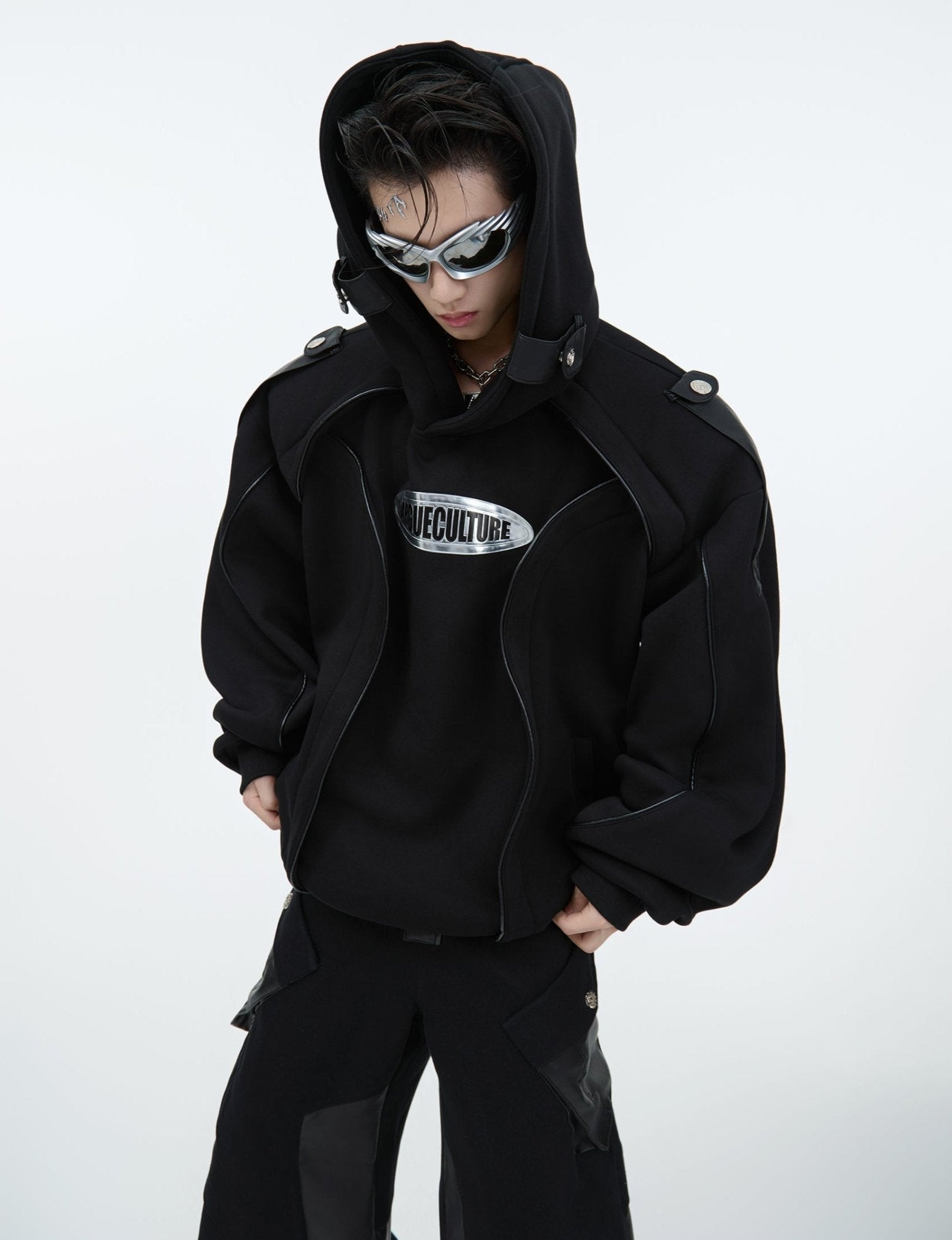 Oversized Deconstructed Fleece - Lined Hoodie - COPPING THREADS - ArguE CulturE