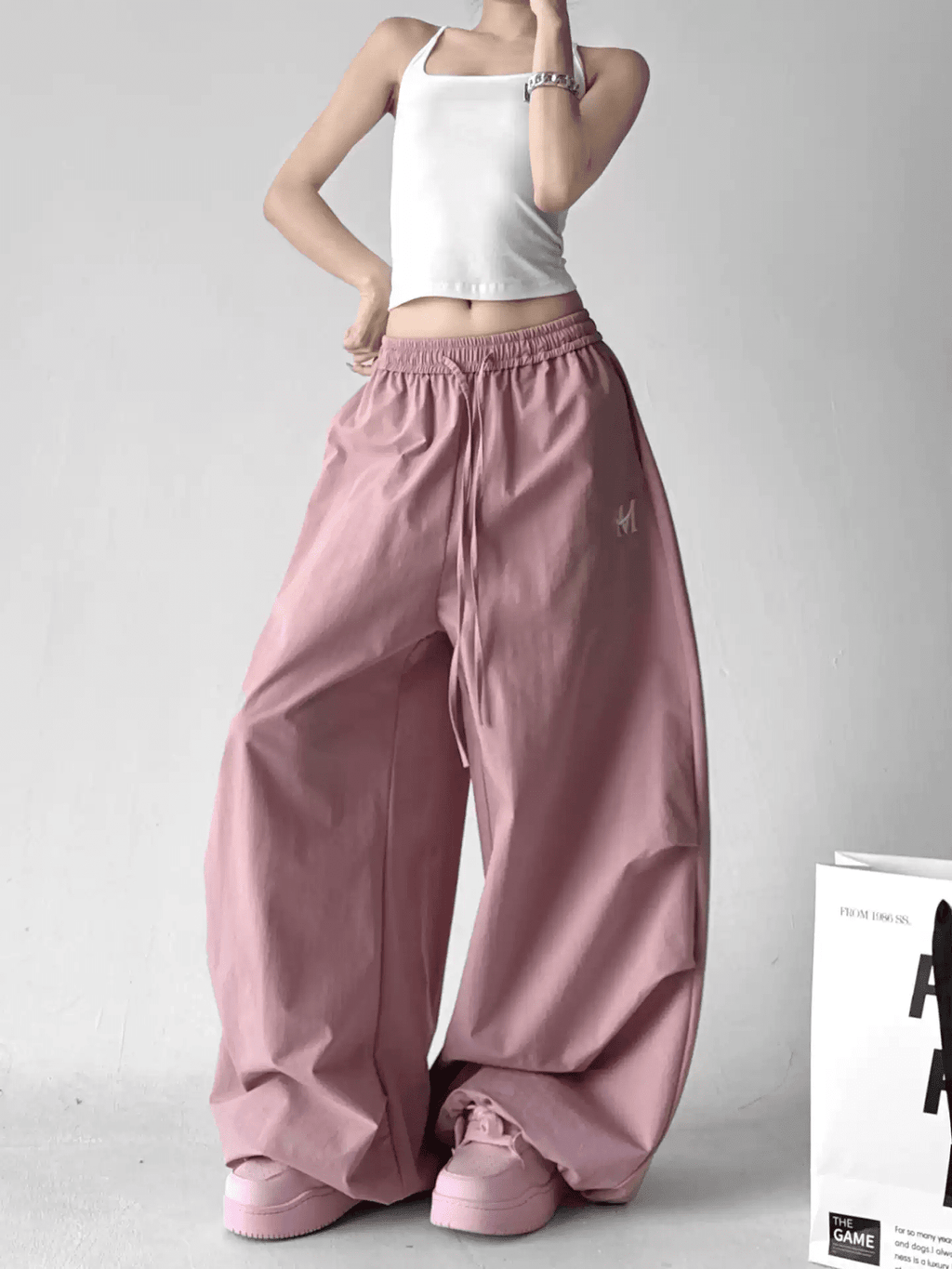 Oversized Drawstring Baggy Pants - COPPING THREADS - CT Select