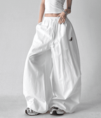 Oversized Drawstring Wrinkled Parachute Pants - COPPING THREADS - CT Select