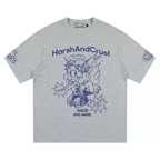 Oversized Emo Angel Graphic T-Shirt - COPPING THREADS - Harsh and Cruel