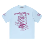 Oversized Emo Angel Graphic T-Shirt - COPPING THREADS - Harsh and Cruel