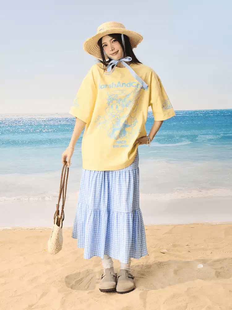 Oversized Emo Angel Graphic T-Shirt - COPPING THREADS - Harsh and Cruel