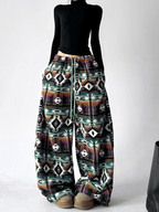 Oversized Fair Isle Stripe Sherpa Pants - COPPING THREADS - CT Select