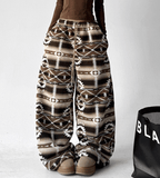 Oversized Fair Isle Stripe Sherpa Pants - COPPING THREADS - CT Select