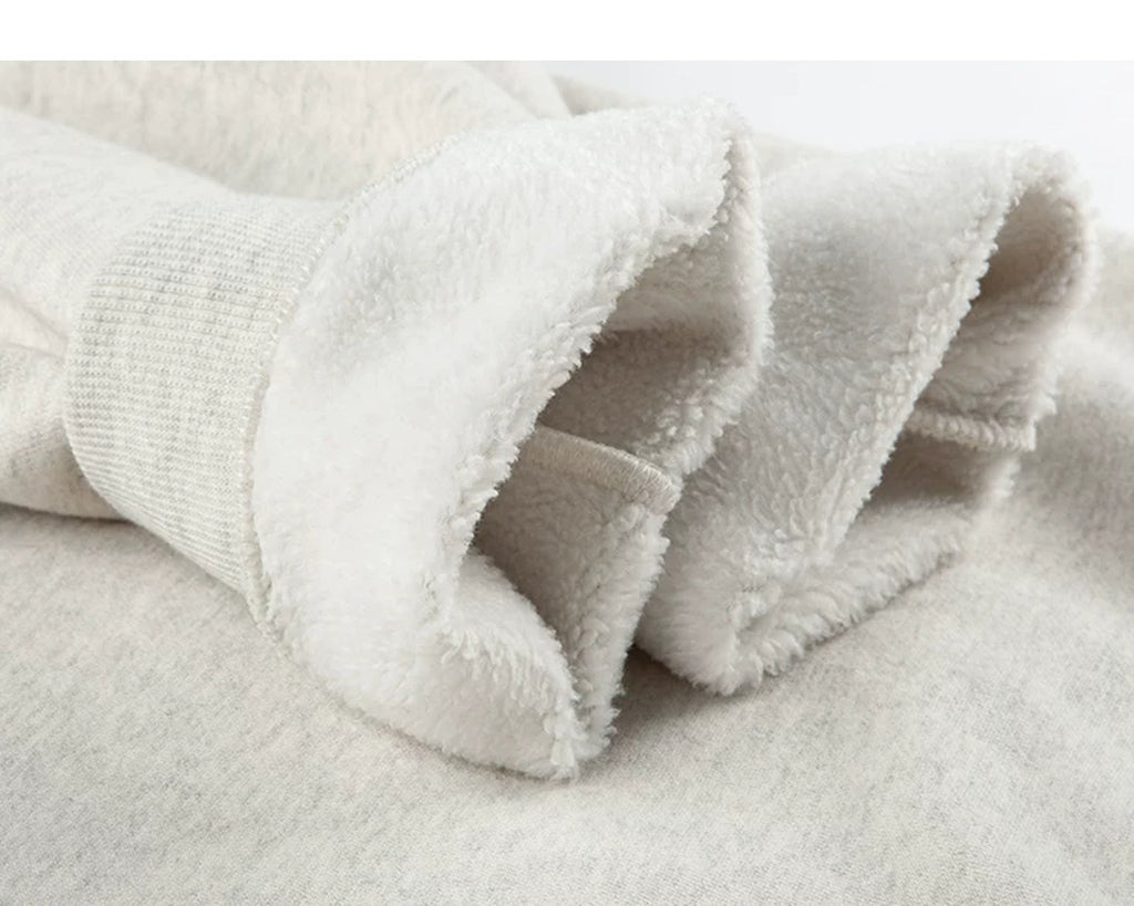 Oversized Fleece-Lined Crewneck - COPPING THREADS - IDLT