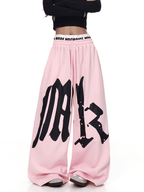 Oversized Gothic Lettering Sweatpants - COPPING THREADS - CT Select