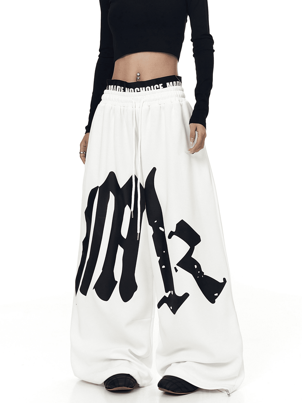 Oversized Gothic Lettering Sweatpants - COPPING THREADS - CT Select