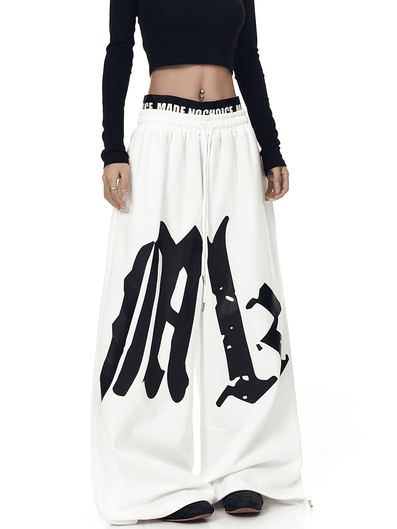 Oversized Gothic Lettering Sweatpants - COPPING THREADS - CT Select
