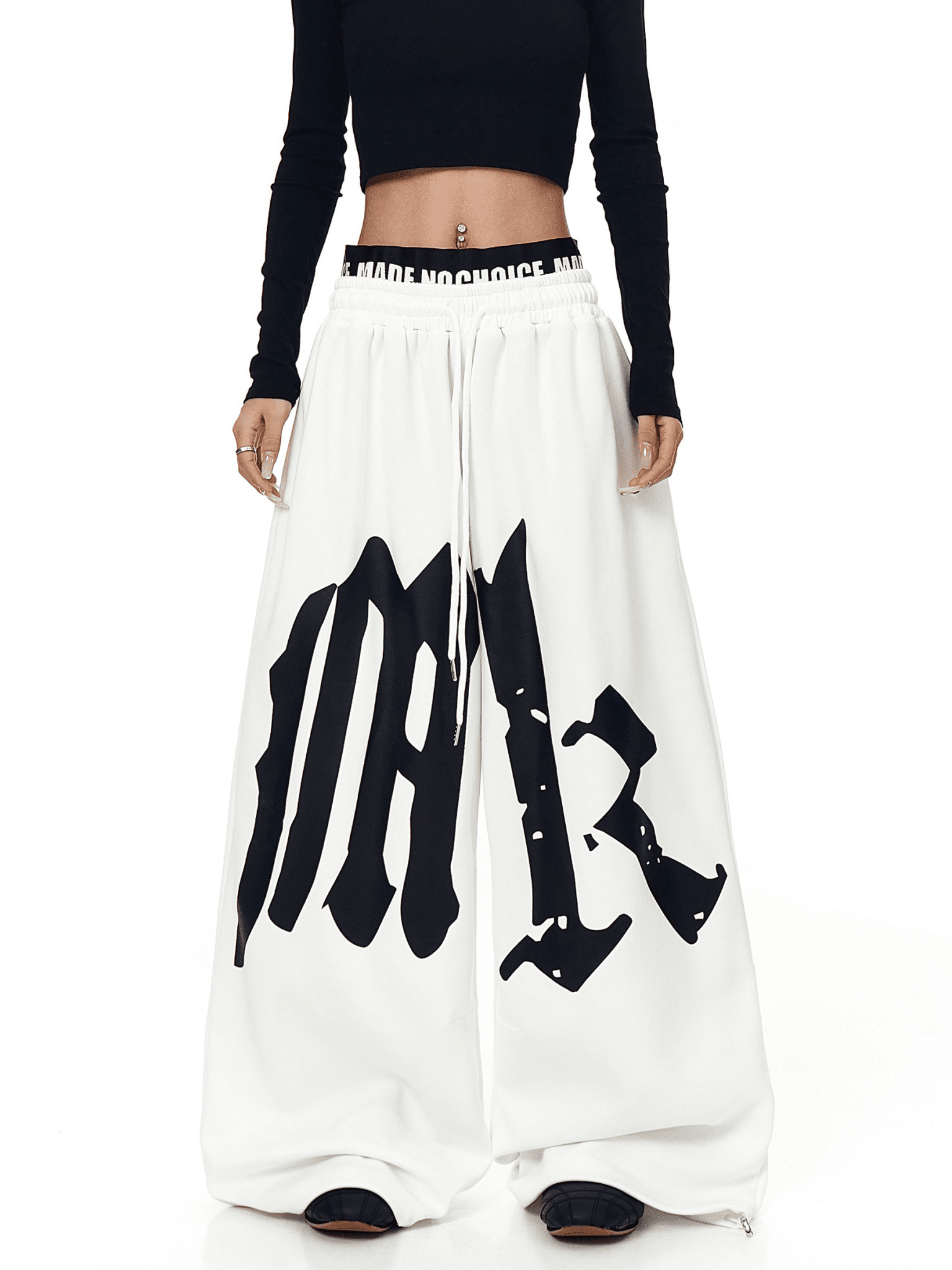 Oversized Gothic Lettering Sweatpants - COPPING THREADS - CT Select