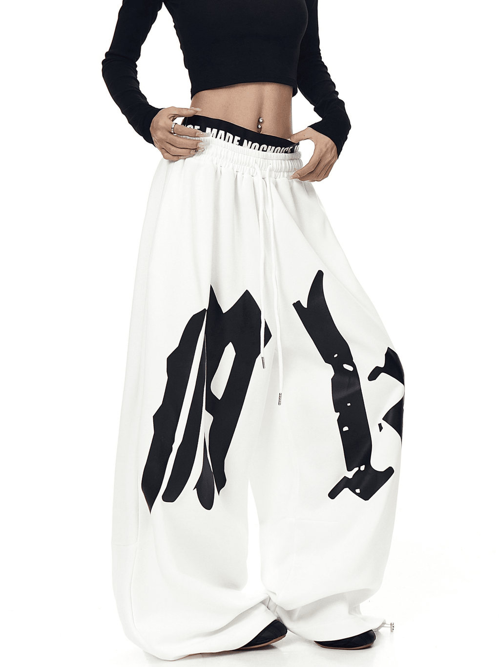 Oversized Gothic Lettering Sweatpants - COPPING THREADS - CT Select